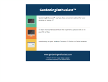 Tablet Screenshot of gardeningenthusiast.com